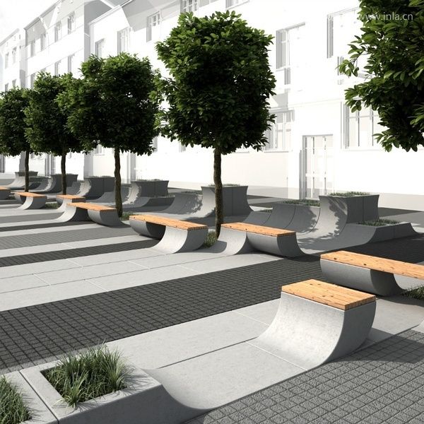 創(chuàng)意座椅樹池設(shè)計(jì)意向圖 景觀前線 訪問www.inla.cn下載高清